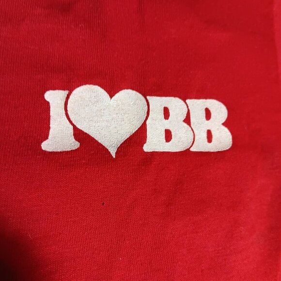 MEDIUM 10-12 Vintage 1980's Boys T-SHIRT  RED HANES BRASS BUCKLE GRAPHIC - Picture 4 of 7